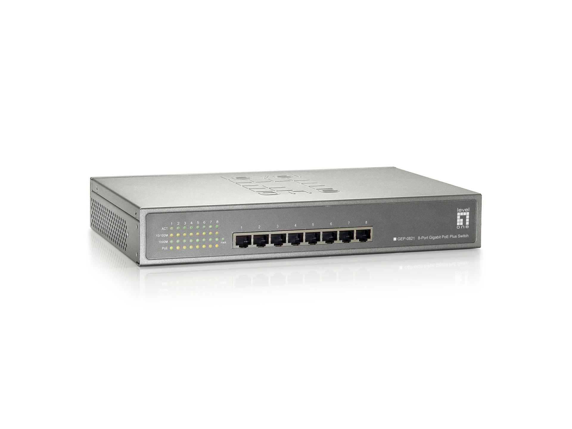 8-Port Gigabit Ethernet PoE+ Switch (123.2W)