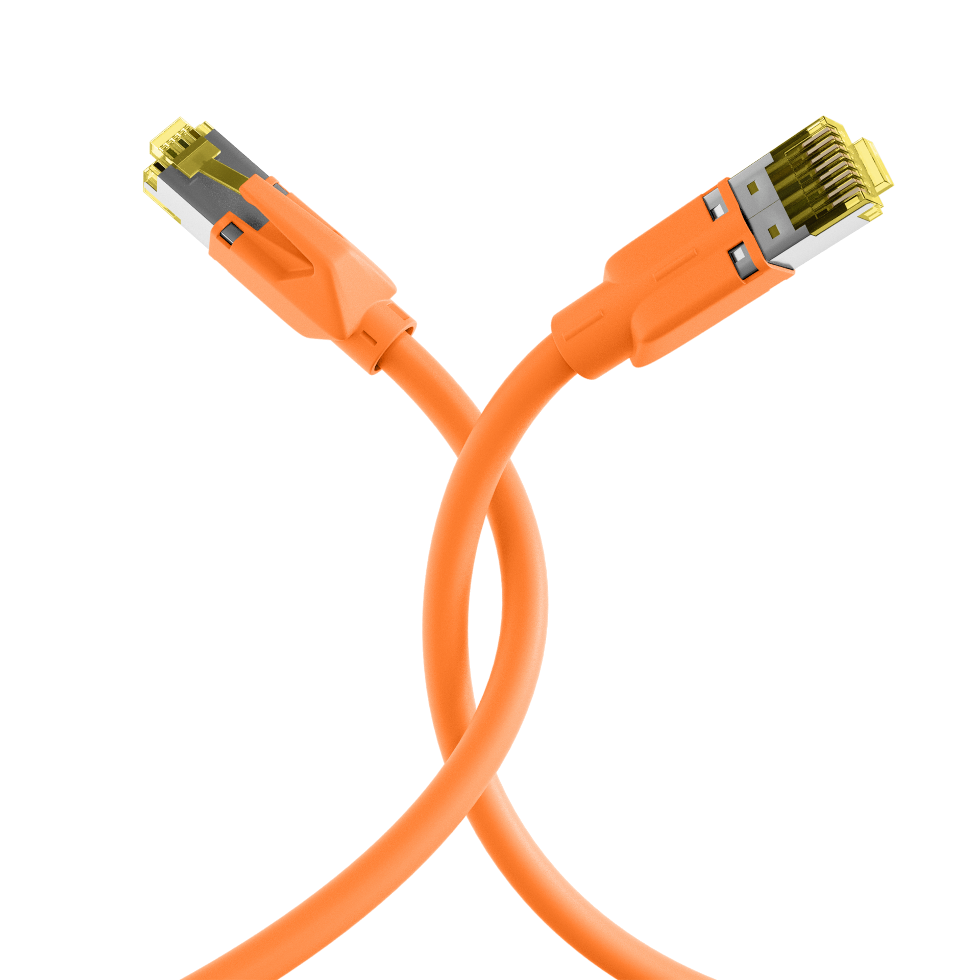 RJ45 Patchkabel Cat.6A S/FTP LSZH  Draka UC900 TM31 orange 1m