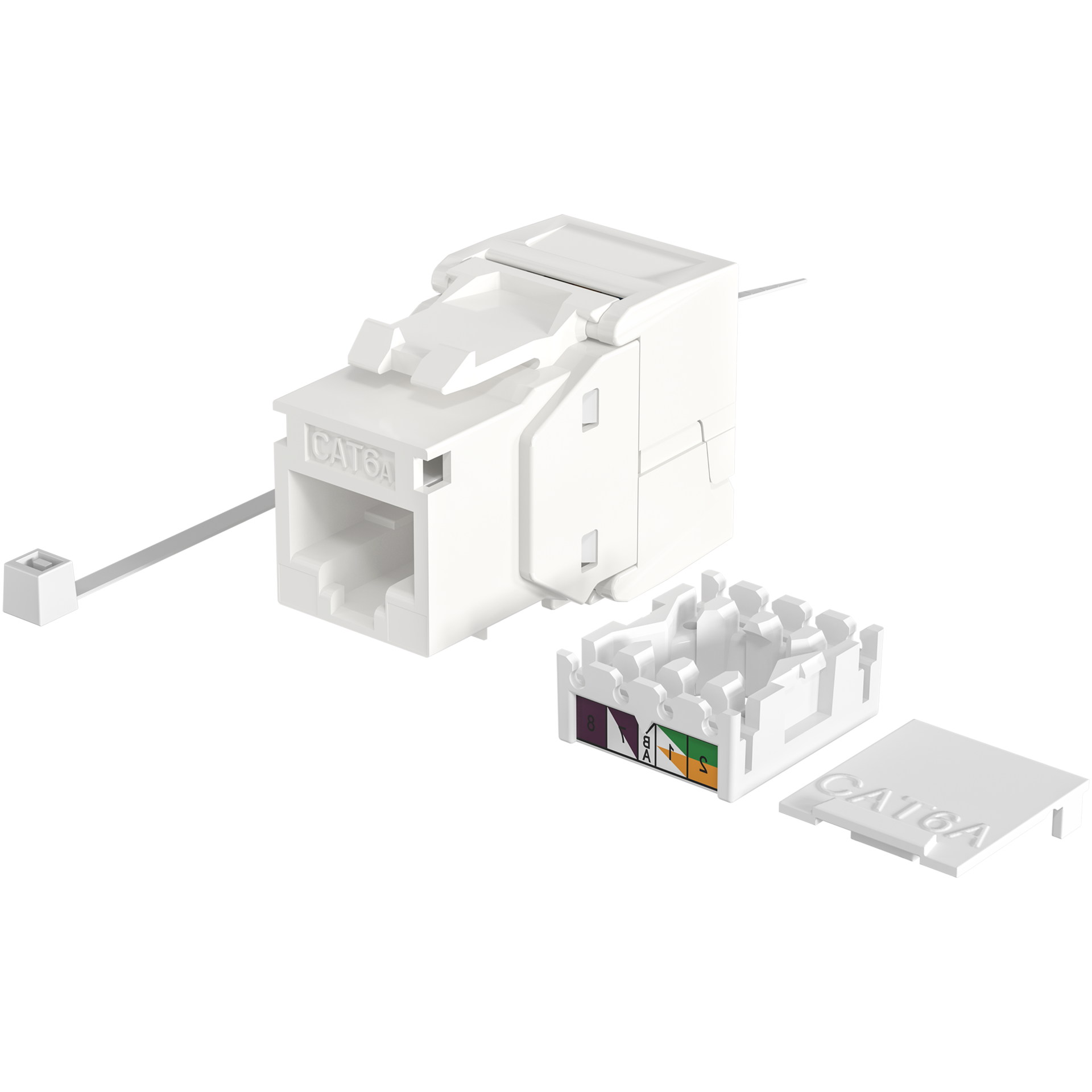 INFRALAN® RJ45 Keystone UTP, Cat.6A, 500MHz, Komponenten zertifiziert