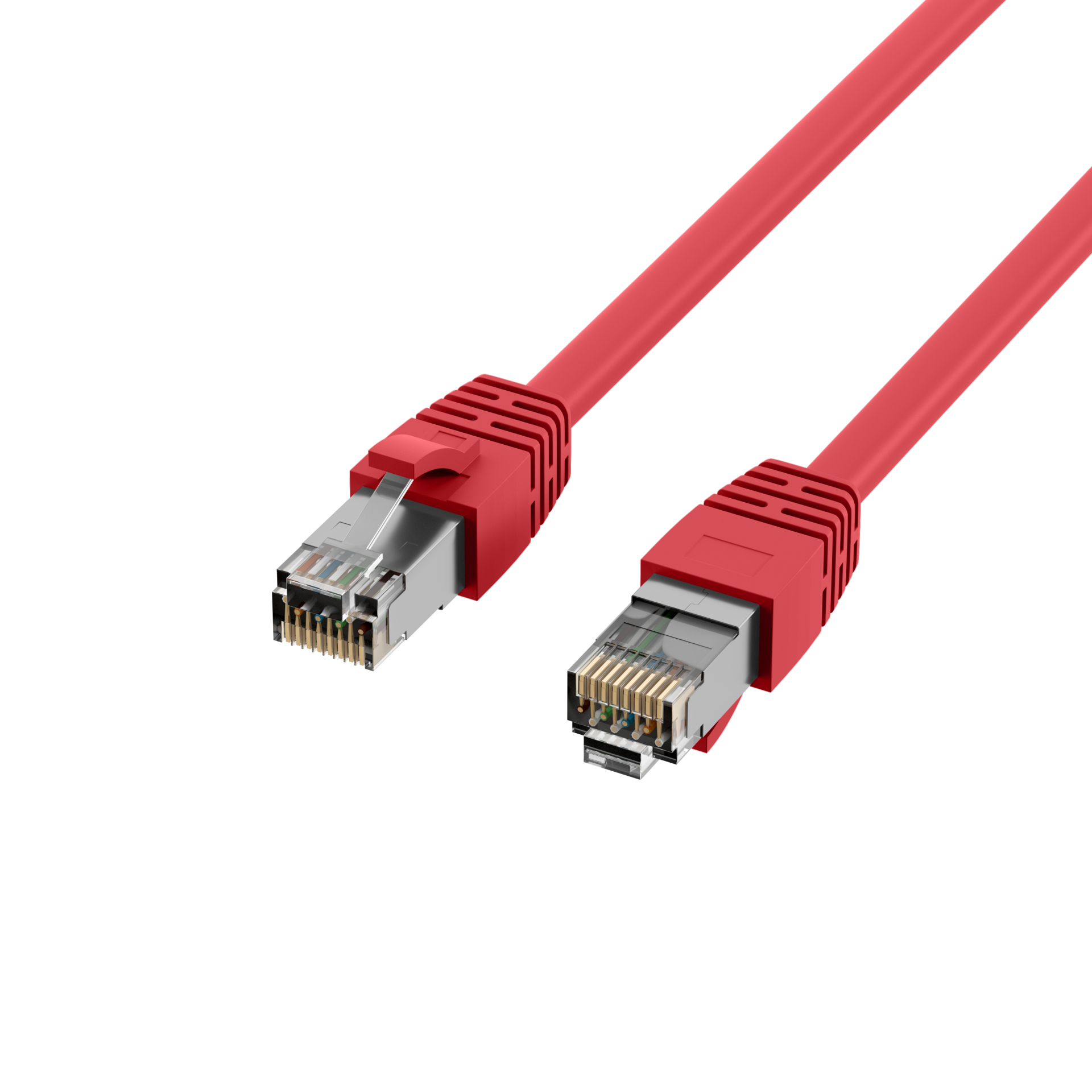 RJ45 Patchkabel Cat.8.1 S/FTP LSZH BC rot 7,5m