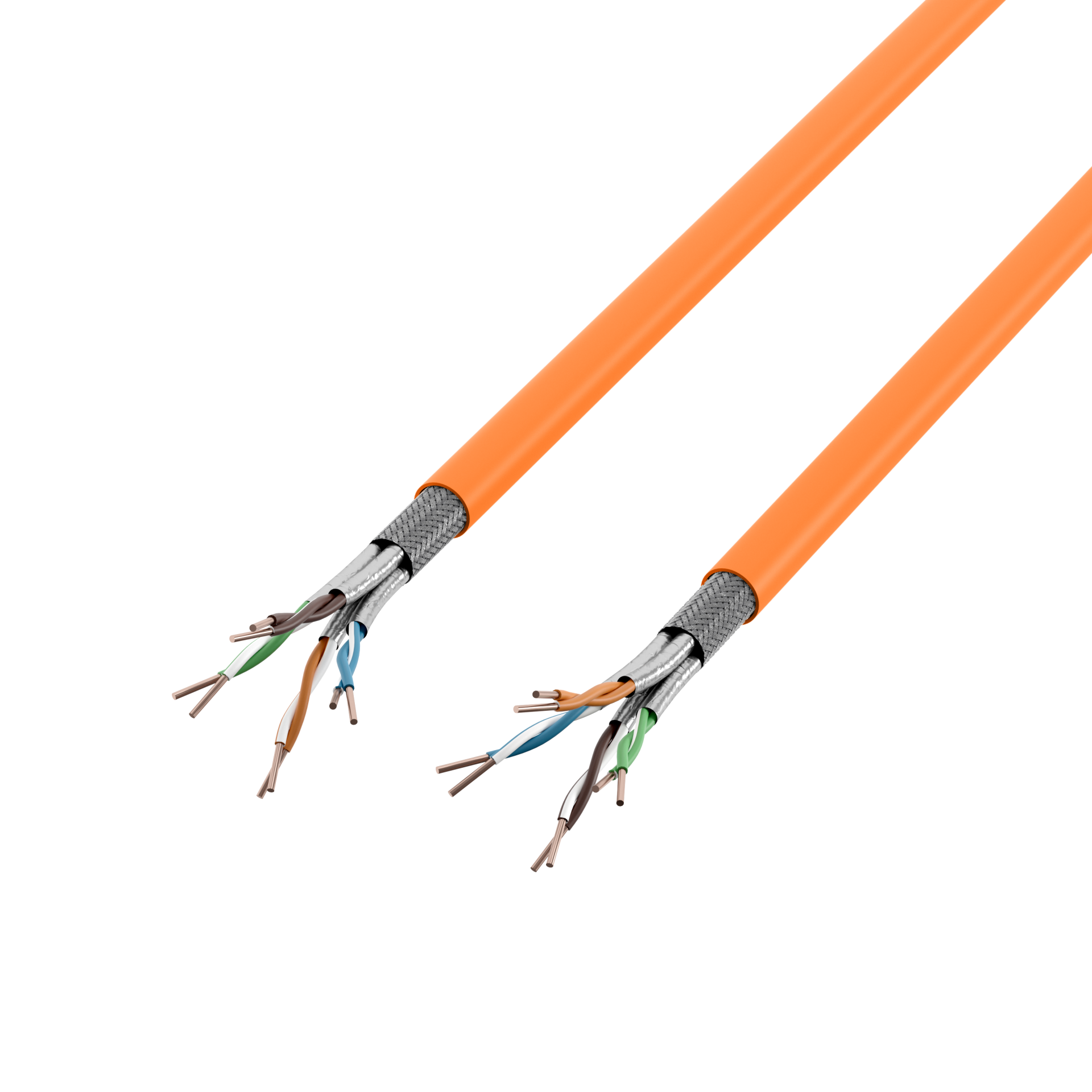 INFRALAN® Cat.7 1000 AWG23, S/FTP 4P CPR Cca orange, 500m