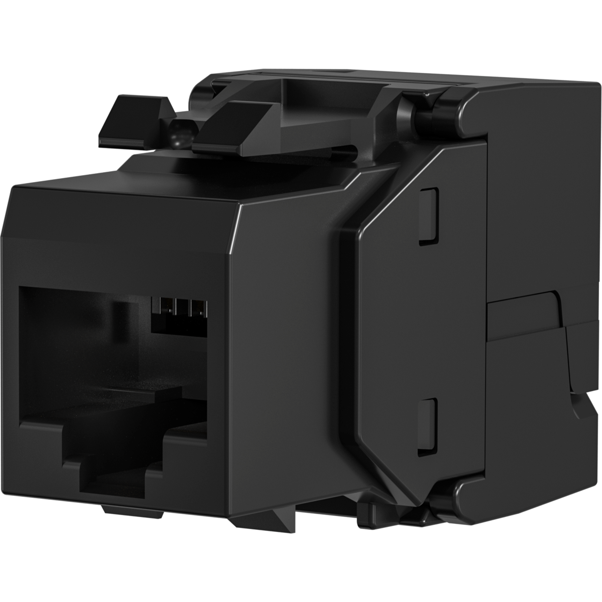 RJ45 Keystone UTP, Cat.6, 250MHz, Komponenten zertifiziert, schwarz