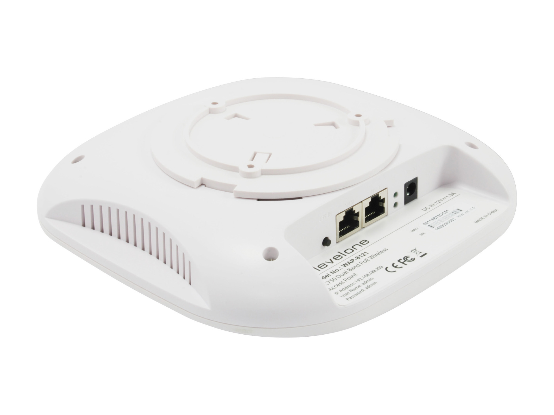 Managed PoE WLAN-Decken/Wand-Access-Point, 750Mbit/s, Dual-Band