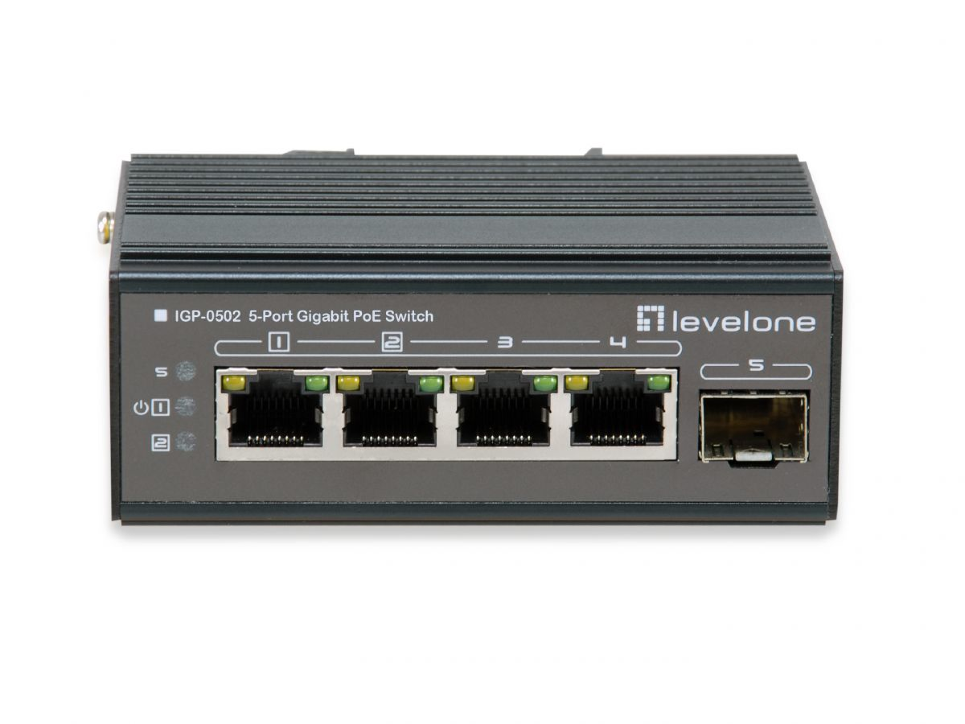 5-Port-Gigabit-Industrie-Switch PoE DIN-Schiene