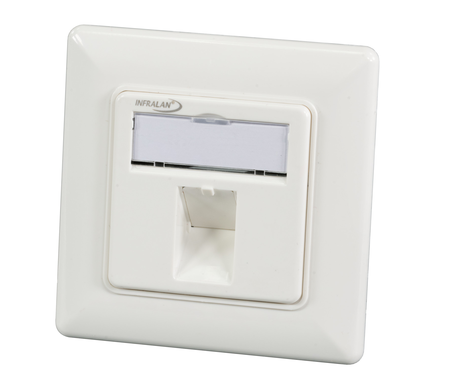 INFRALAN® 2-Port UAE Rahmenset für Keystone, Slimline IKS-6A-PVP, designfähig