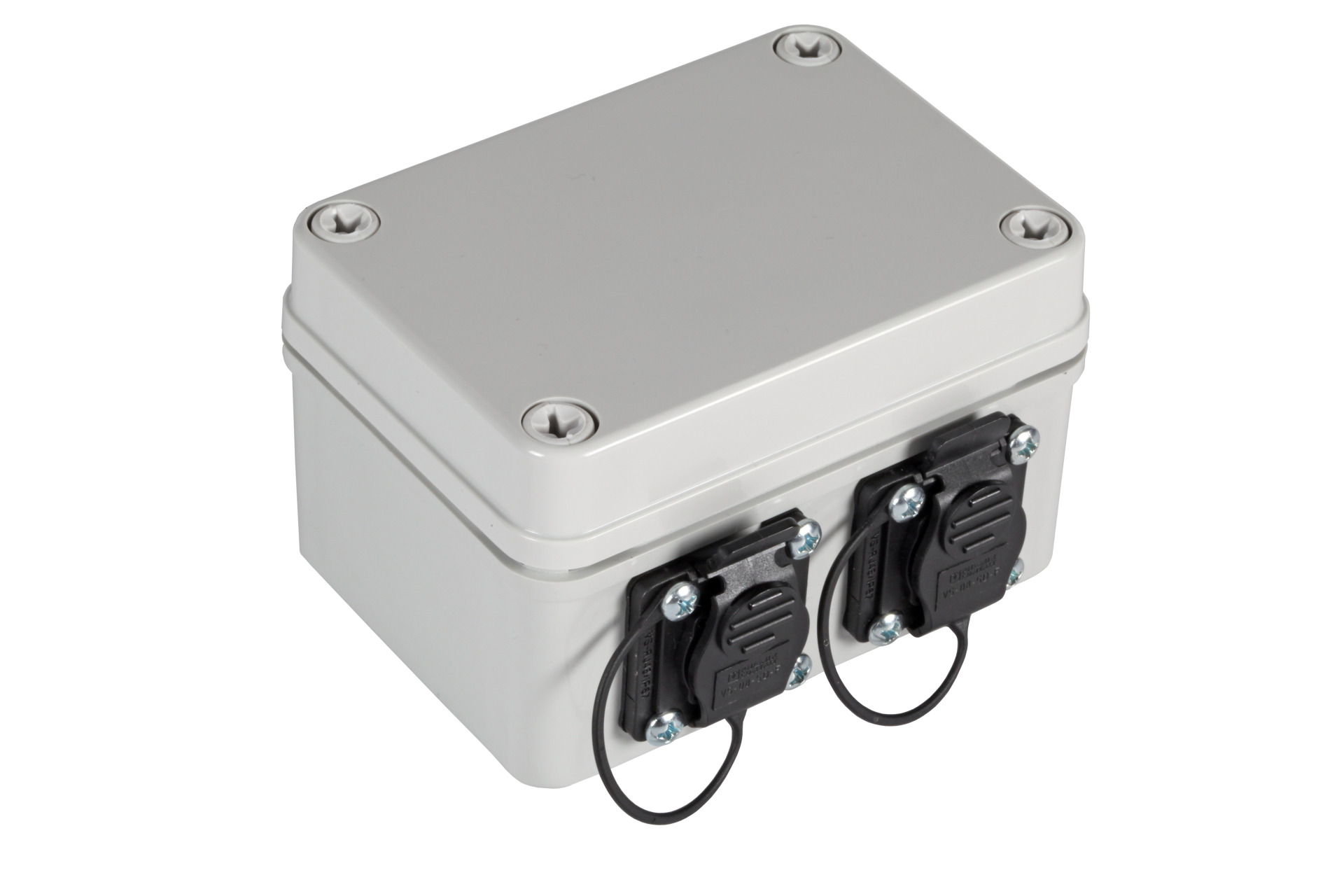 IP67 Verteilerbox mit 2xRJ45 Ports, Cat.6A, 2xM16 Verschraubungen