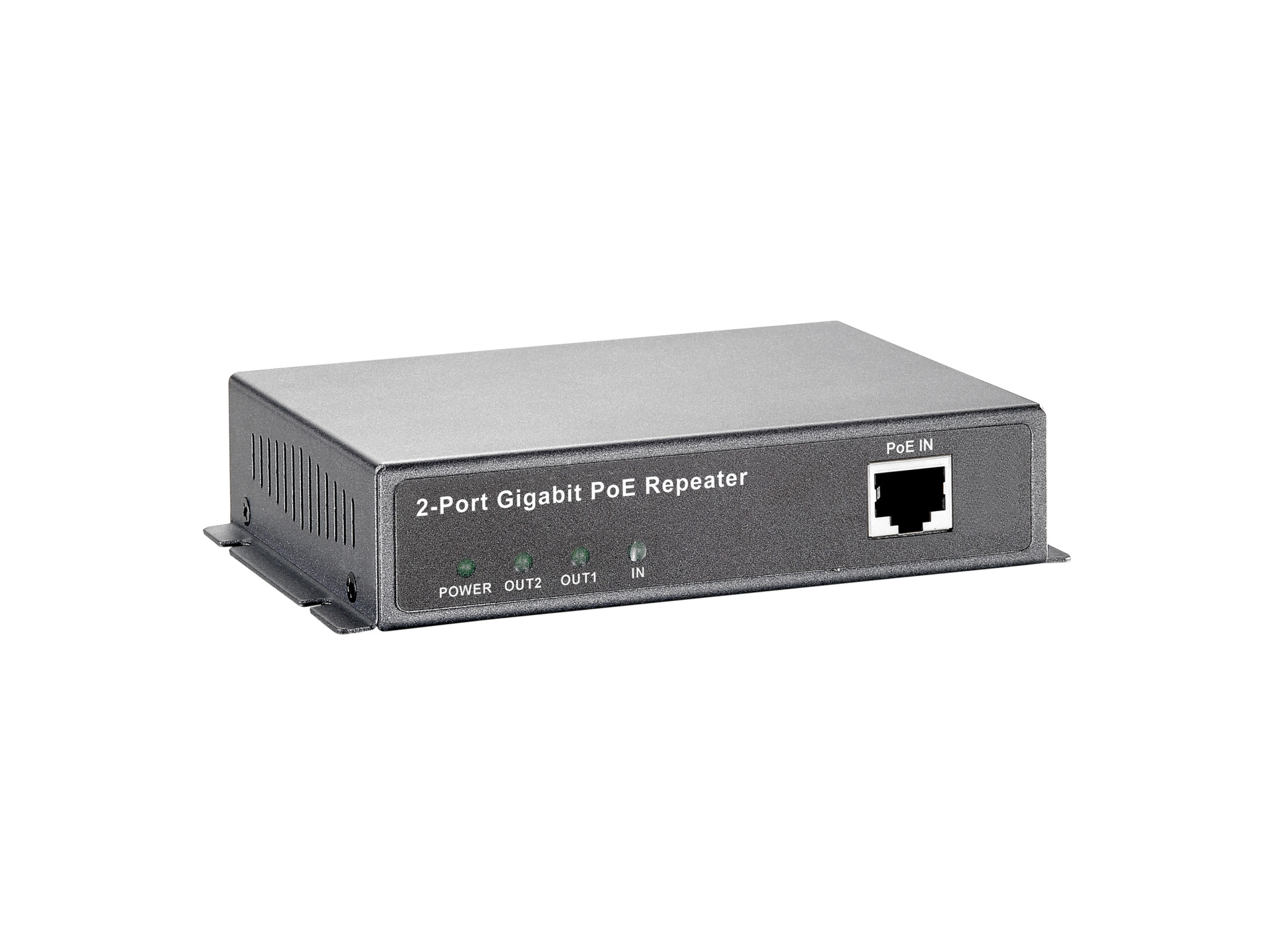 2-Port Gigabit Ethernet PoE-Repeater - 1 PoE Port, 1 non PoE Port