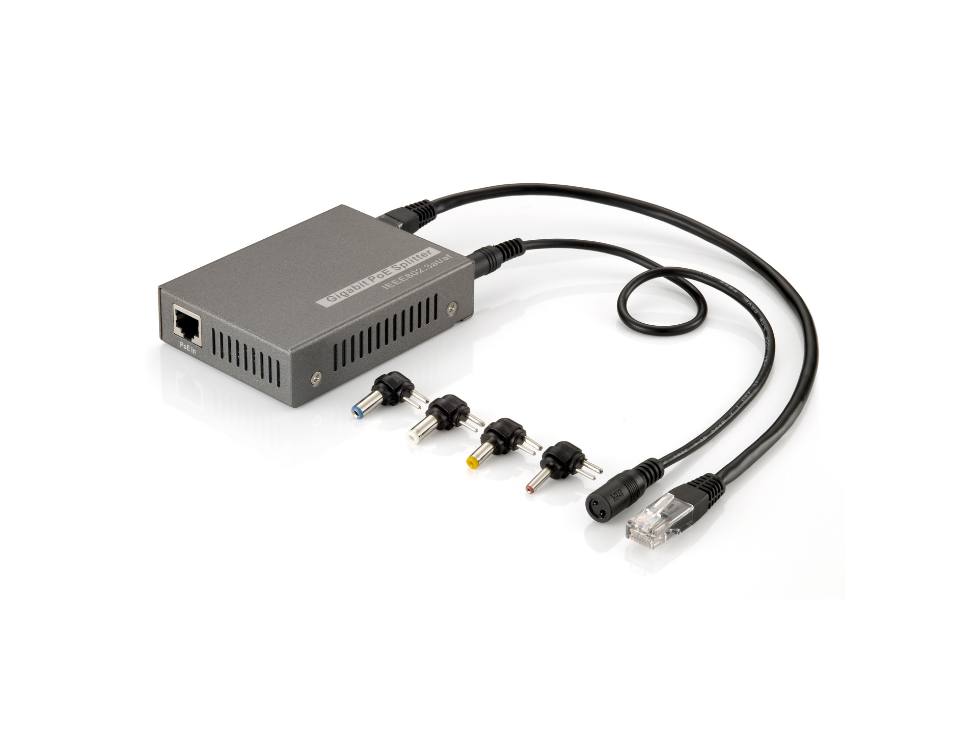 Gigabit Ethernet PoE+ Splitter,High Power 30 W IEEE802.3at